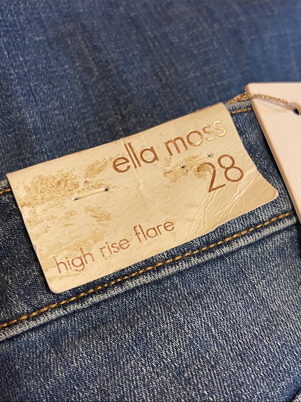 NWT- Ella Moss High Rise Flare Jeans — Junior Size 28 - Picture 2 of 9